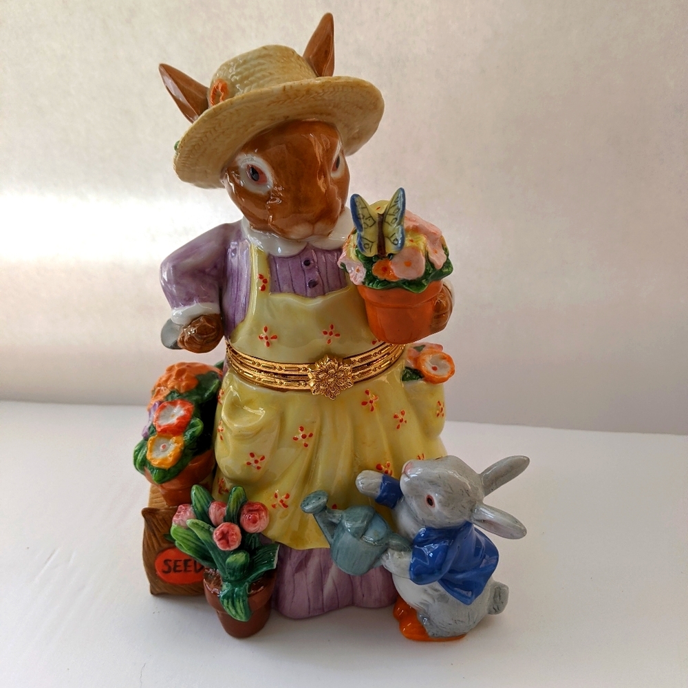 Mother Rabbit Trinket Box